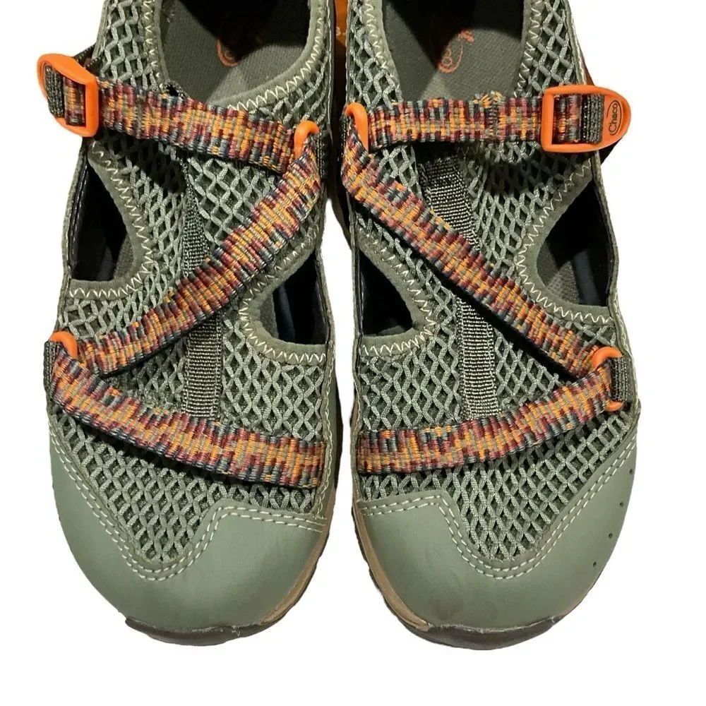 CHACO Odyssey Y Green Lichen Big Kids Unisex Sandal Water Shoes Size 4